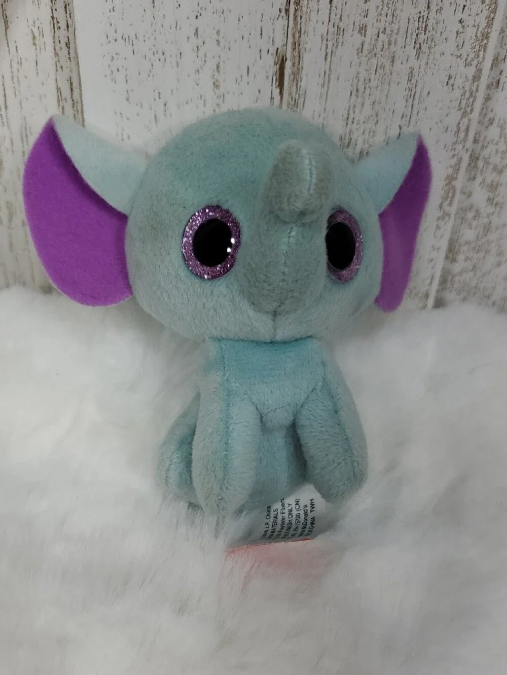 Ty Beanie Boos Plush Penguin, Elephant, Monkey Stuffed Animals